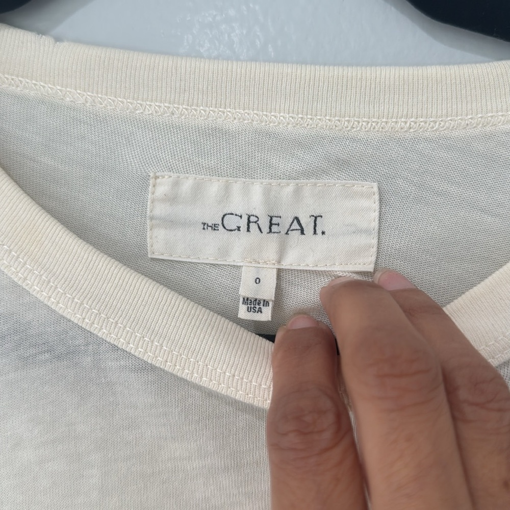 The Great Women's Peplum Top Spring Summer Vacation Wear lightweight Size 0 - Picture 2 of 7